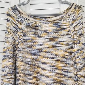 Tri-color Comfy Cotton Sweater